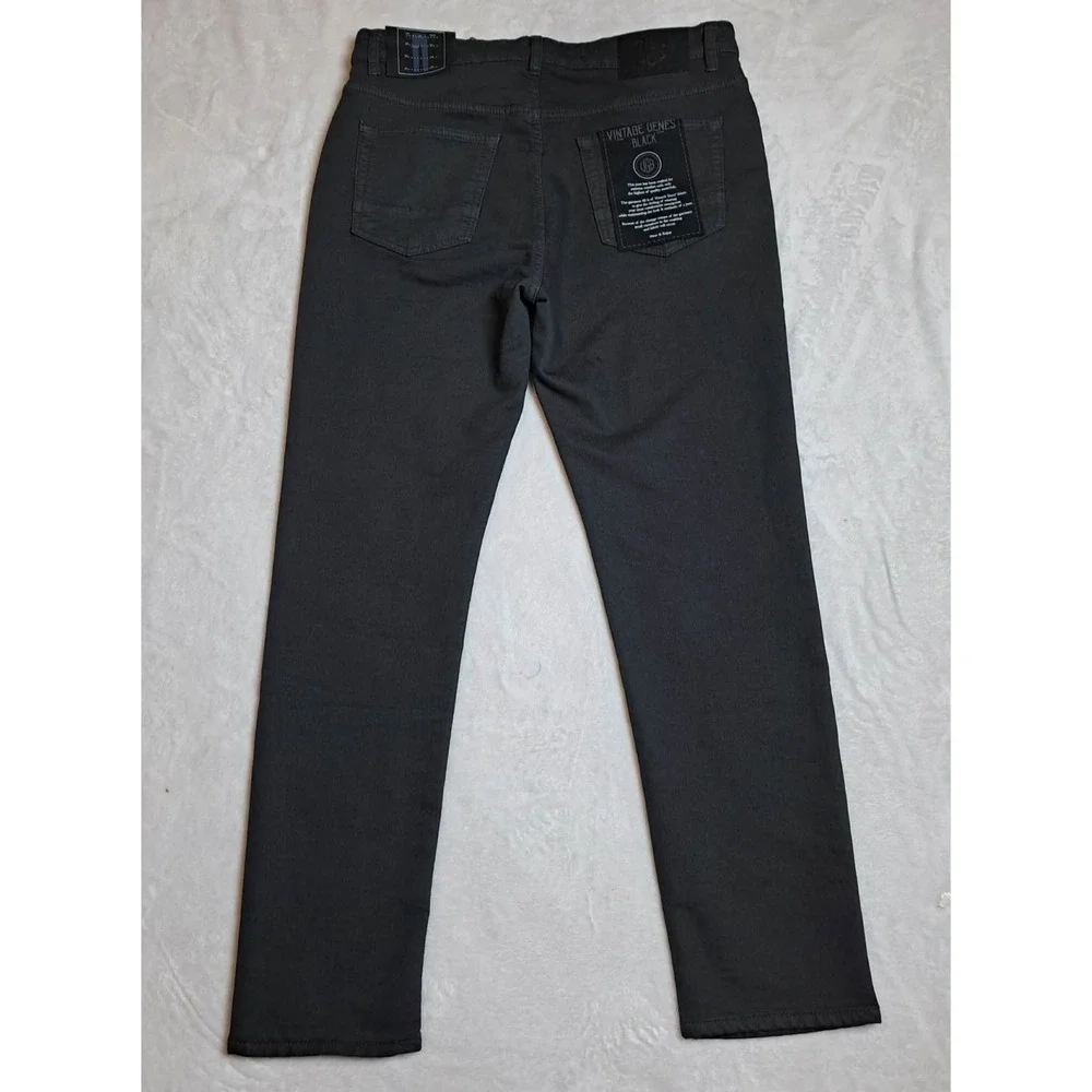 VGB Vintage Genes Black Men's Stretch Gray Jeans Size 34X30 New